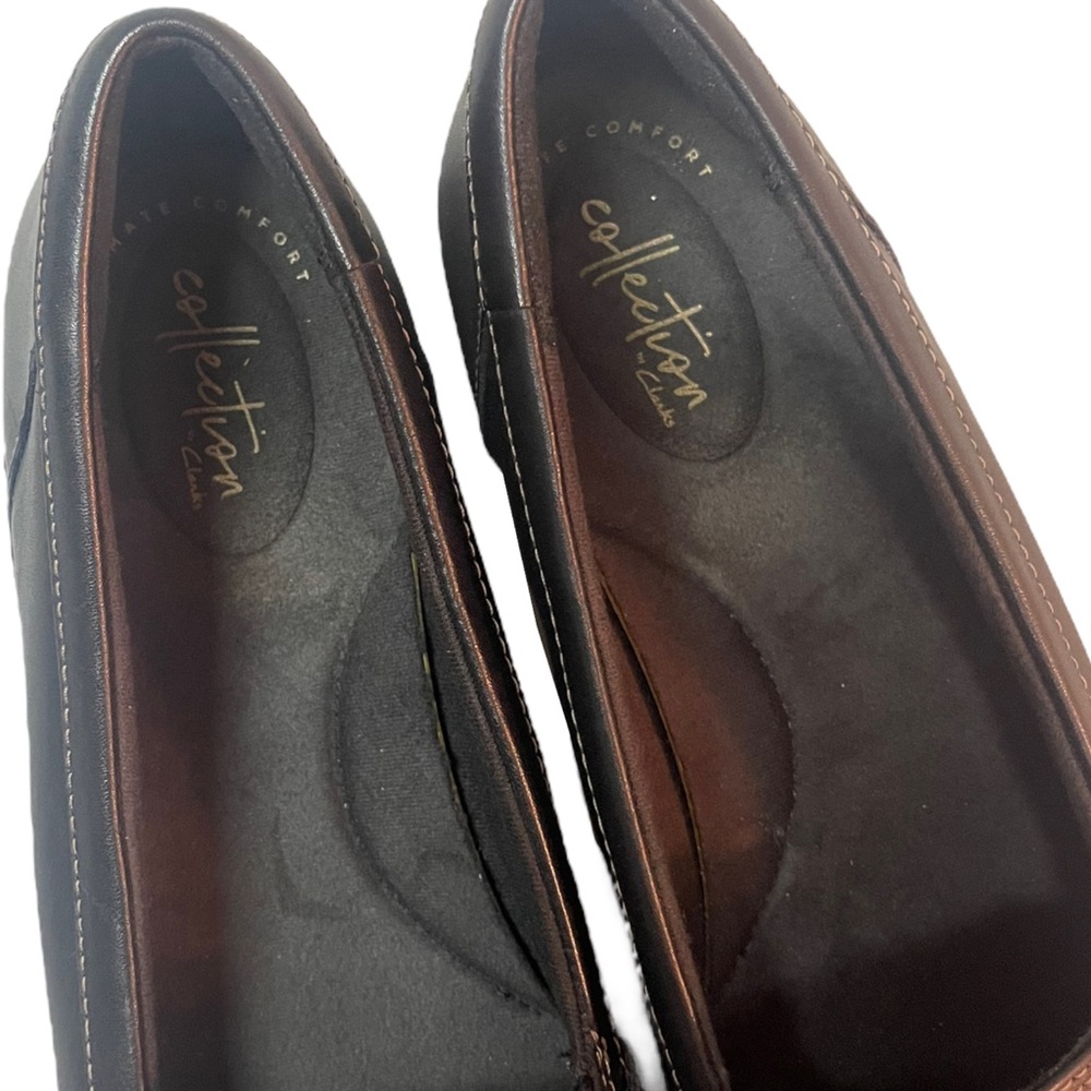 Clarks Ashland Bubble Slip-On Black Loafer Comfort Flats Women’s Size 12 N - Picture 10 of 14